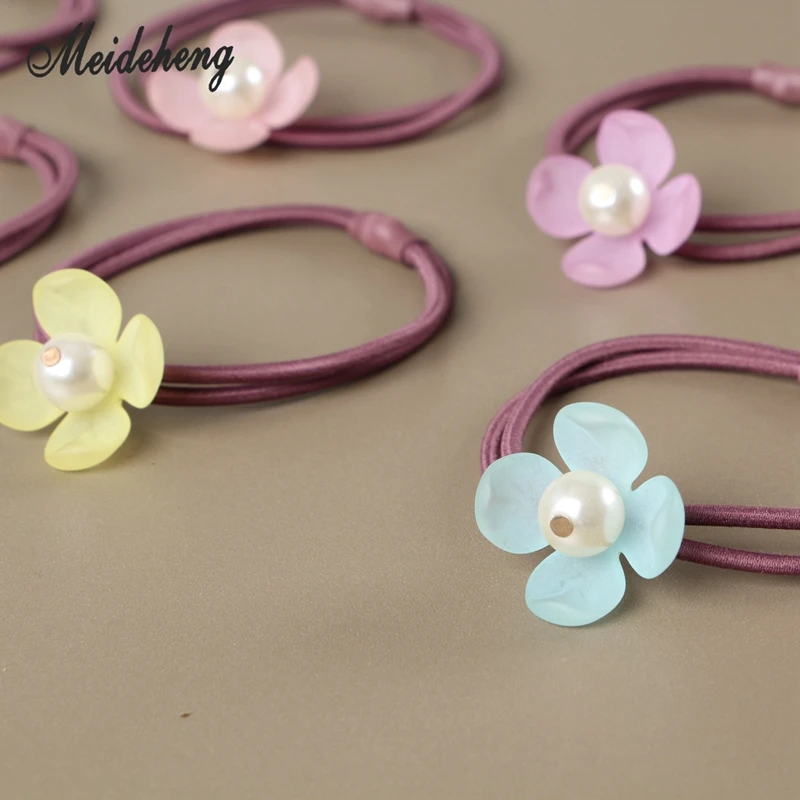 5 шт./компл. смешивания Цвет волос веревки широкий спектр меха лепестки резинки