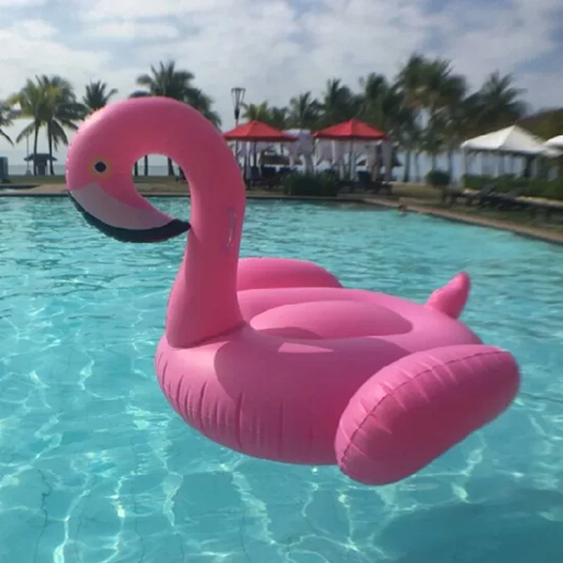 Pink flamingo Надувной круг круг для плавания поплавок фламинго надувной надувной матрас Гигантский надувной фламинго 60 дюймов Единорог бассейн плавает плавательный круг водный матрас кровать для взрослых бассейн игрушки Вечерние - Цвет: Pink flamingo