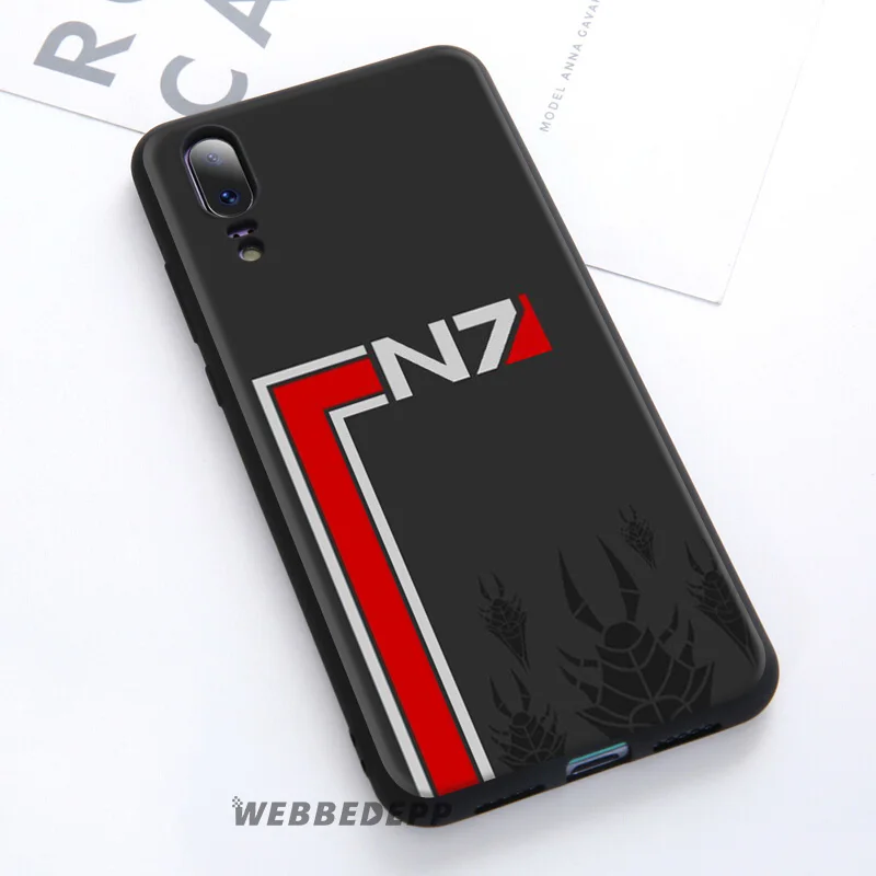 Мягкий чехол WEBBEDEPP Mass Effect N7 для Huawei P30 P20 Pro P10 P9 Lite 2017 P Smart 2019 & Nova 3 3i Y9 |