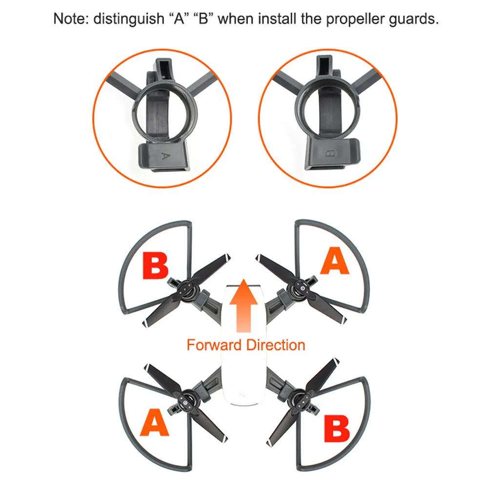 Защита пропеллера HIPERDEAL + расширенные ножки для DJI SPARK Drone RC запасной Квадрокоптер