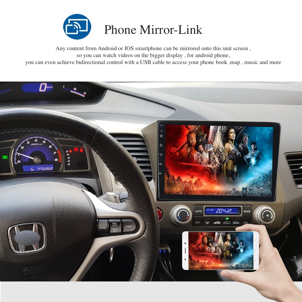 Автомобильное радио Android GPS для Honda Civic 8 Авторадио 2006-2011 навигация головное