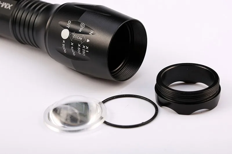 Anjoet Портативный светодиодный фонарик факел фонарик с функцией зума 8000LM CREE XM-L 2 светодиодный 5 режимов для 18650 или 3xaaa Батарея