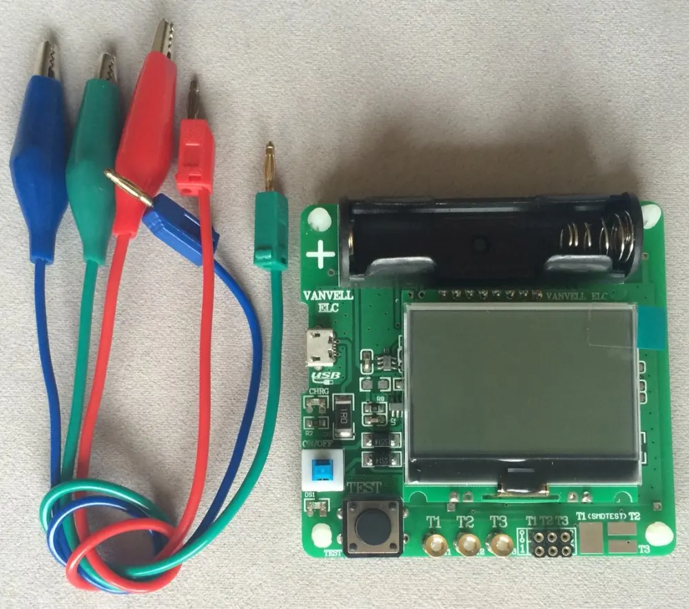 Многофункциональный транзисторный тестер индуктор 3 7 в ESR метр DIY MG328|multifunction