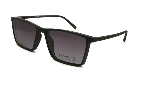 Очки ESNBIE TR90 мужские ультралегкие, поляризационные солнцезащитные очки с магнитной оправой, квадратные очки с клипсой