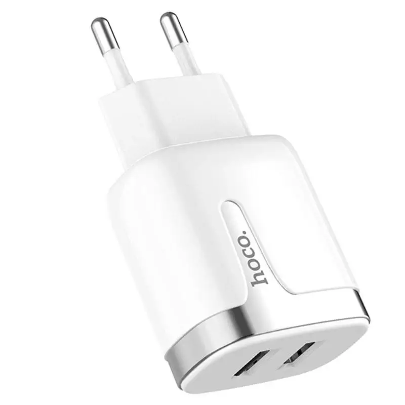 HOCO C64A двойной USB ЕС зарядное устройство Вилка Путешествия стены зарядки адаптер для телефона