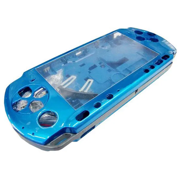 Синий корпус Корпус Лицевая панель чехол Ремонт Замена для Sony PSP 3000 консоль |