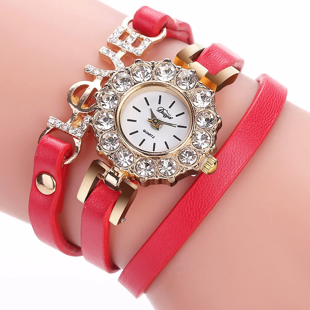 Женский браслет Роскошные наручные часы для женщин 2018 с кристаллами круглый