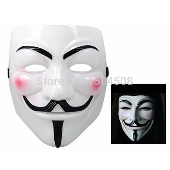 Маскарадная маска V для Vendetta белые вечерние маскарадные маски косплея по мотивам