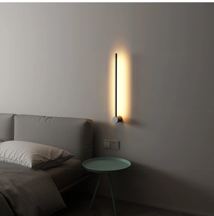 Nordic Modern Wall Light Bathroom Mirror Light LED Wall Sconce Light Fixture Living Room Decoration Bedroom Lamp Vanity Lighting