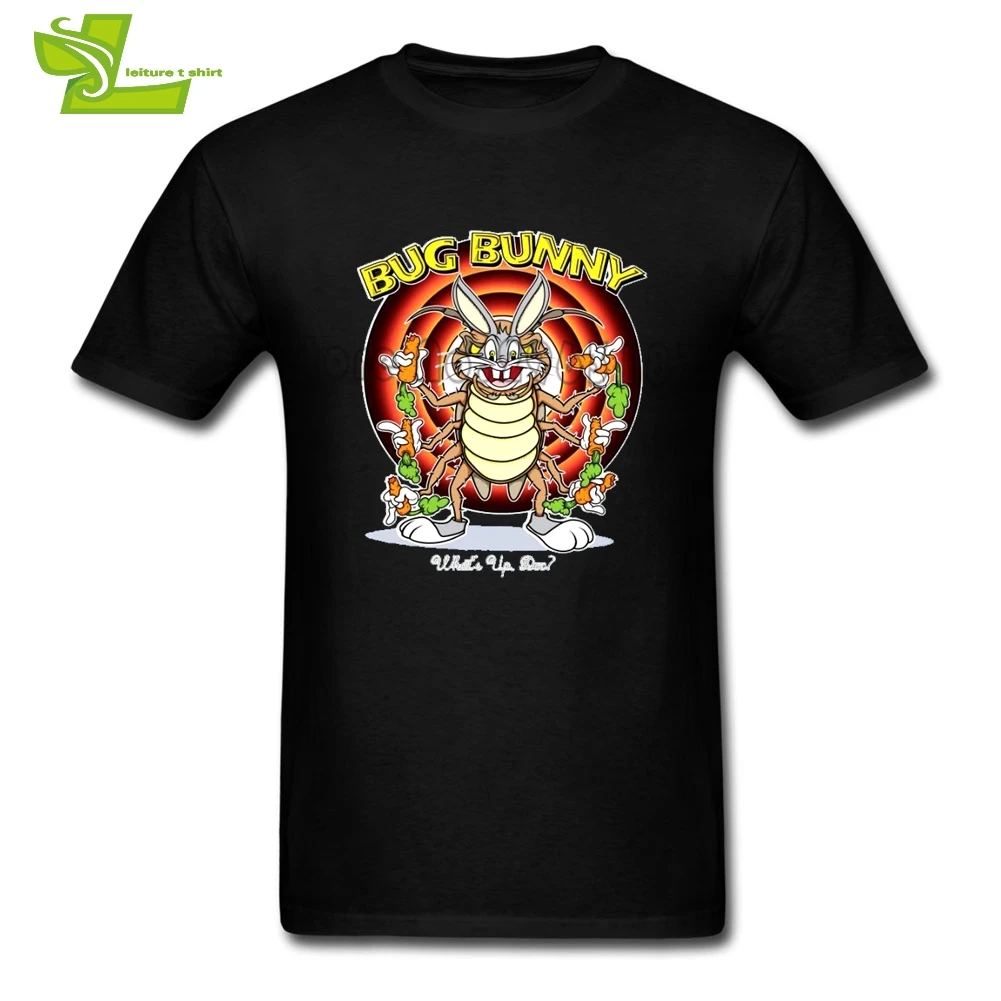 Bug Bunny Bad Rabbit взрослая футболка крутая индивидуальная Футболка мужская с коротким