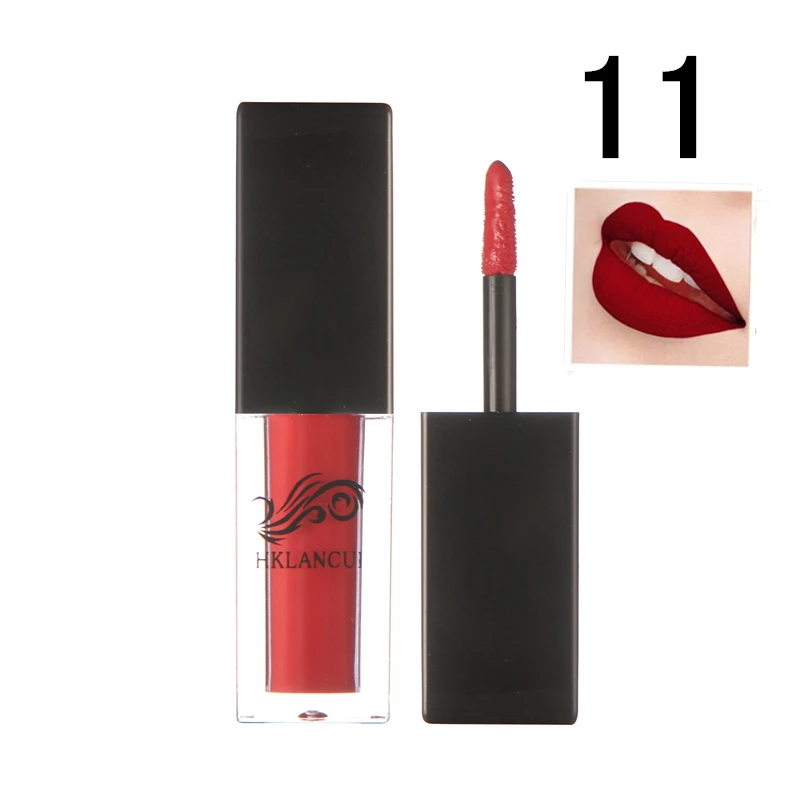 1803-11 12 Colors Lips Gloss Makeup Waterproof Lipgloss Matte Velvet Liquid Lipstick Make up Maquiagem Lip Blam Cosmetics Tools - Цвет: 1803-11