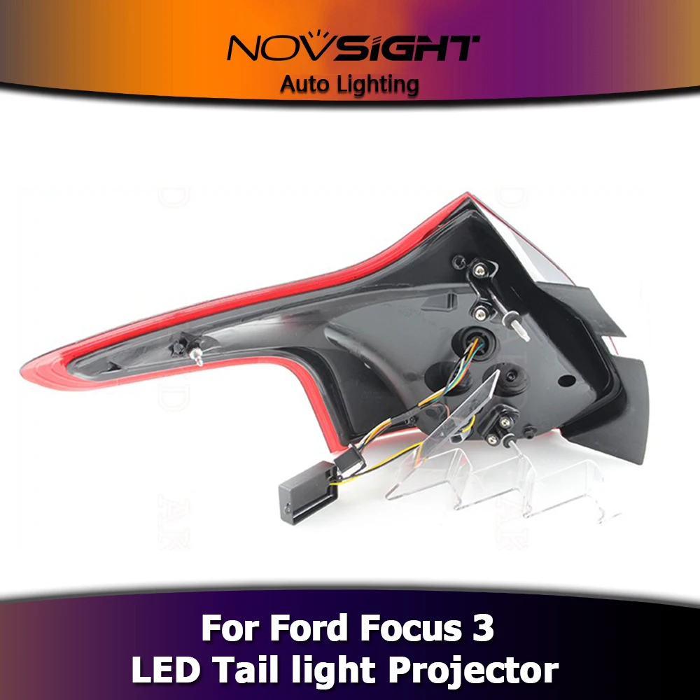 NOVSIGHT 2 шт. авто светодиодный фар в сборе проектор DC12V Поворотная сигнальная лампа для Ford Fucus 3