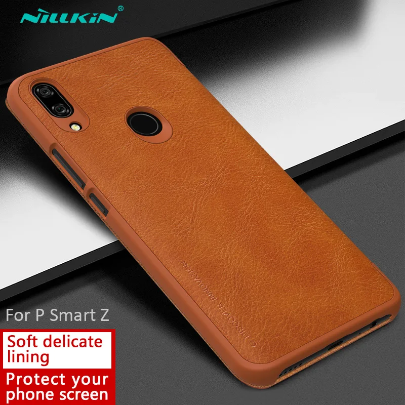 Nillkin Qin Книга Флип кожаный чехол для huawei P Smart Z | Мобильные телефоны и аксессуары