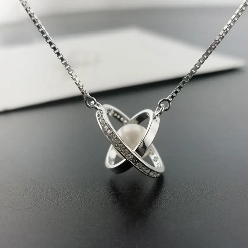 Элегантный кулон из натурального жемчуга ожерелье ключицы для женщин девушки