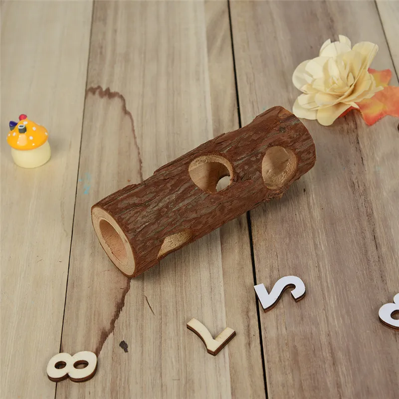 Симпатичные деревянные жевательные хомяки в форме трубы для китайских и морских