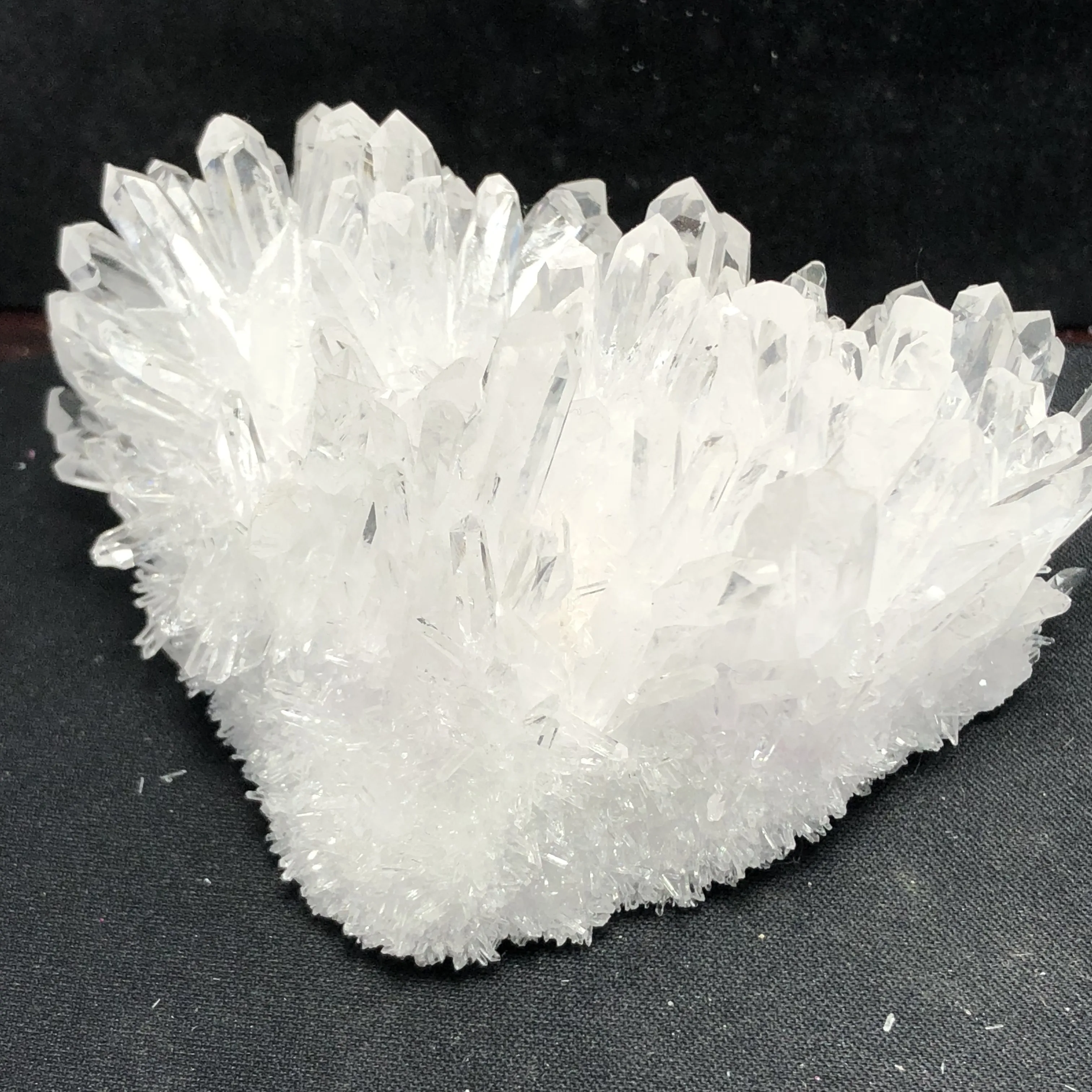 Аура кварцевый кристалл кластер Ангел натуральный Druzy Geode образцы минералов для