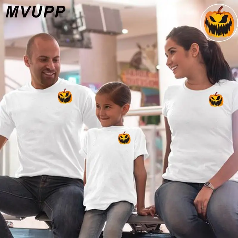 Женский комплект MVUPP футболка с мультяшным принтом для отца мамы дочки и сына |