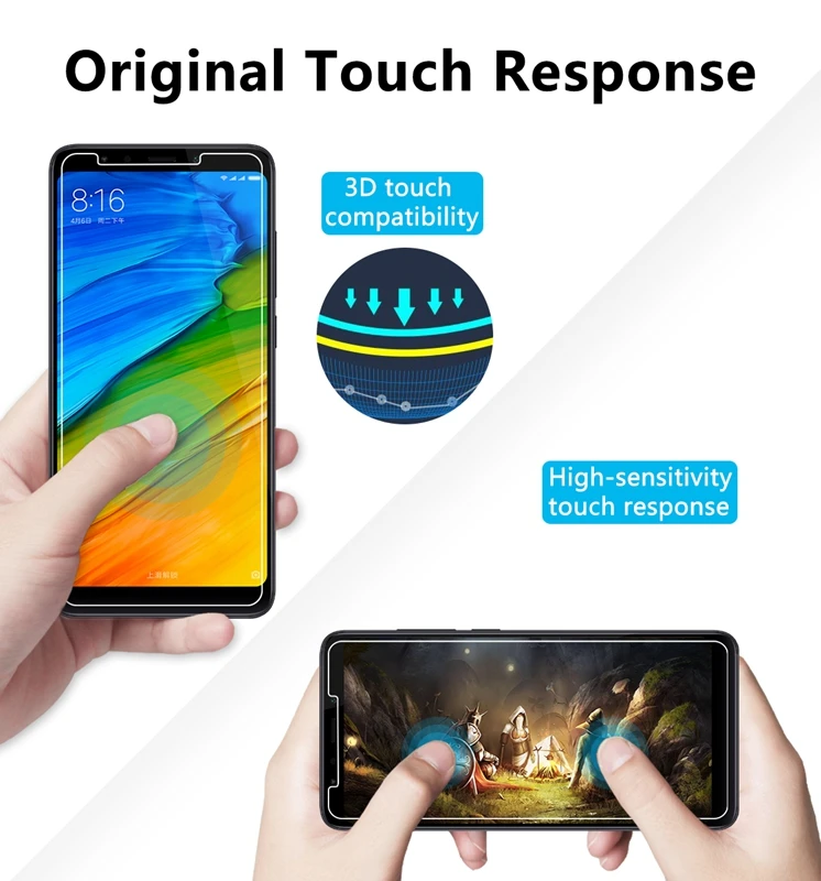 Защитный Стекло для на Xiaomi Redmi 5 плюс Экран протектор Закаленное Защитная