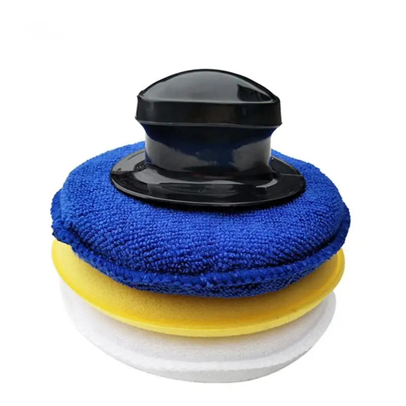 4 шт круглые губки восковые Аппликаторы колодки для очистки детализирующие