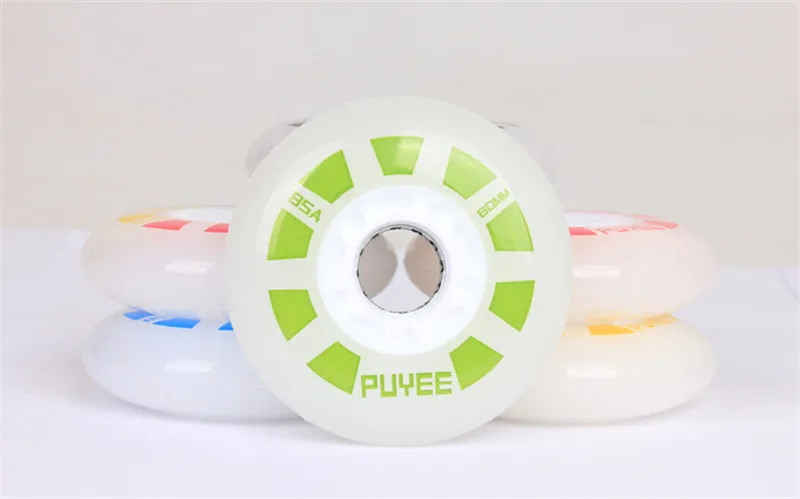 Роликовые коньки PUYEE 85A светодиодный для SEBA PowerSlide RB Patins|inline skate wheels|wheels inlineskate inline
