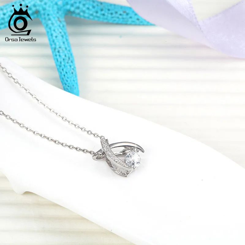 Подвески ORSA JEWELS из серебра 925 пробы рыбки и ожерелья с милыми животными ожерелье