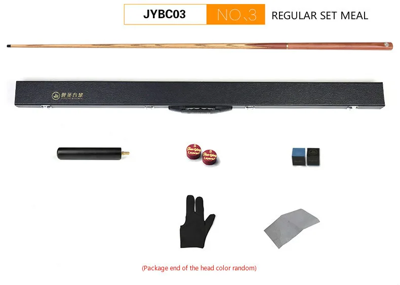 JYBC03 Британский снукер Pole Cue набор 11.5bc Nine-ball один мяч клуб с разделением головы Бильярд клуб Billard аксессуары - Цвет: JYBC03