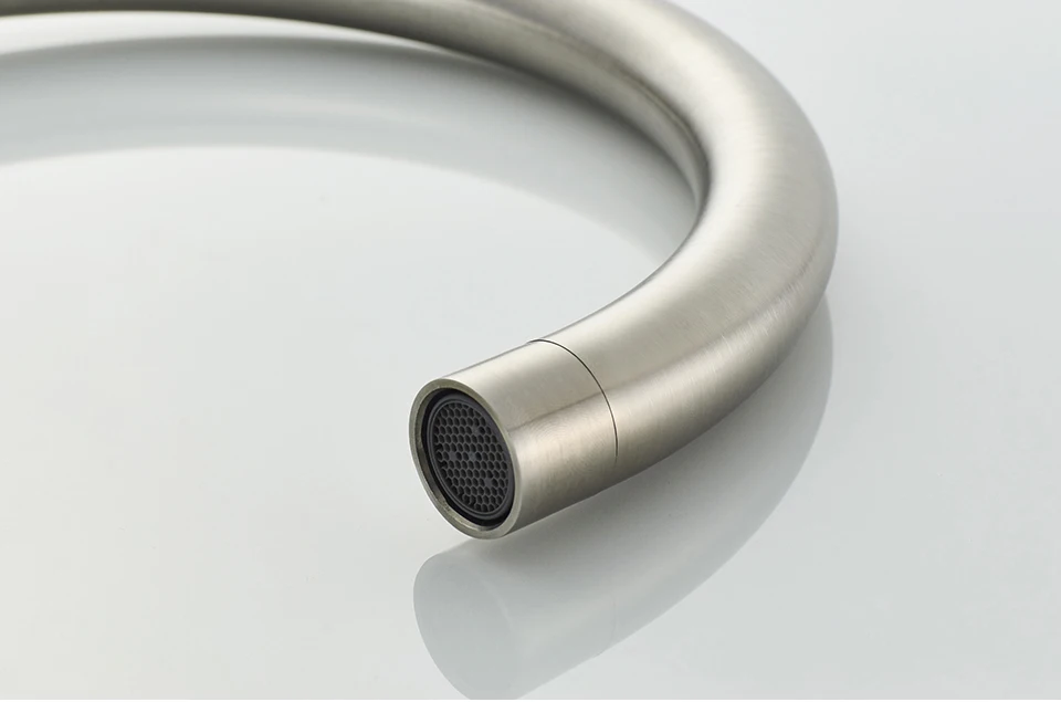 LEDEME смеситель для кухни из 304 нержавеющей стали с одной ручкой и одним отверстием Современный Смеситель для кухни на бортике кран для раковины L74008