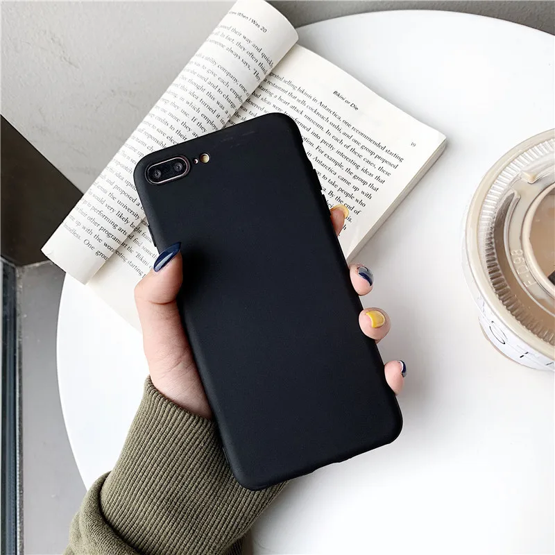 Черный Чехол для Vivo V11 Pro Y81 Y81i Y81S Y85 V9 Y71i Y53 чехол мягкий Карамельный цвет простой, матовый много Цвета чехол сумка для мобильного телефона Coque - Цвет: Черный