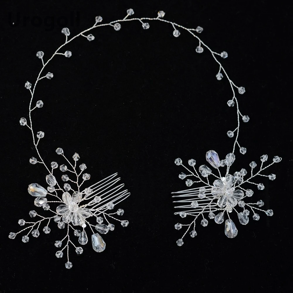 Hot Sale 2019 New Bride Wedding Accessories Trendy Rhinestone Teardrop Bridesmaid Romantic Headdress Flower Shaped Jewelry | Украшения и
