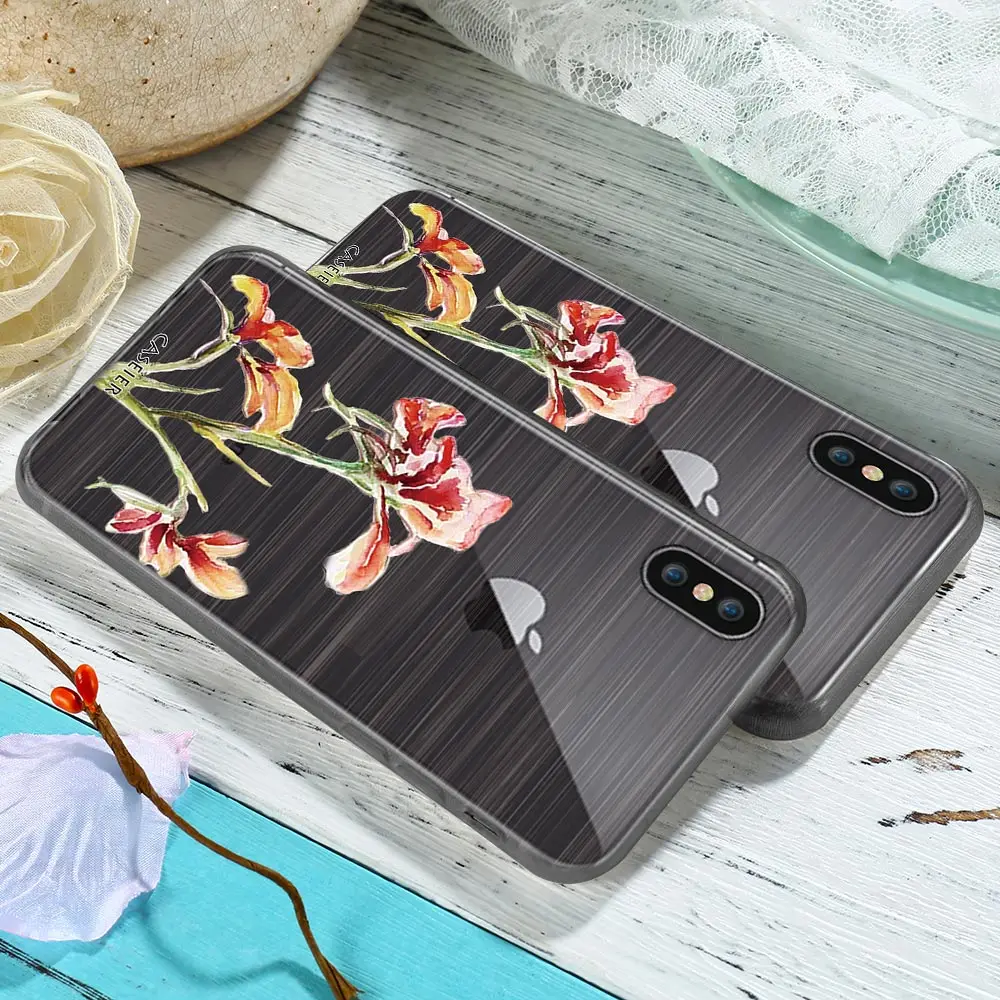 Caseier мягкий чехол для телефона IPhone X Капа силикона TPU крышка iPhone 3D рельеф