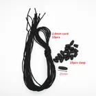 10 шт. 2 мм атласный шнур Chengkai с пластиковым ожерельем, Отрывные застежки для силиконовой детской подвески, Прорезыватель для соски, ювелирные изделия для кормления