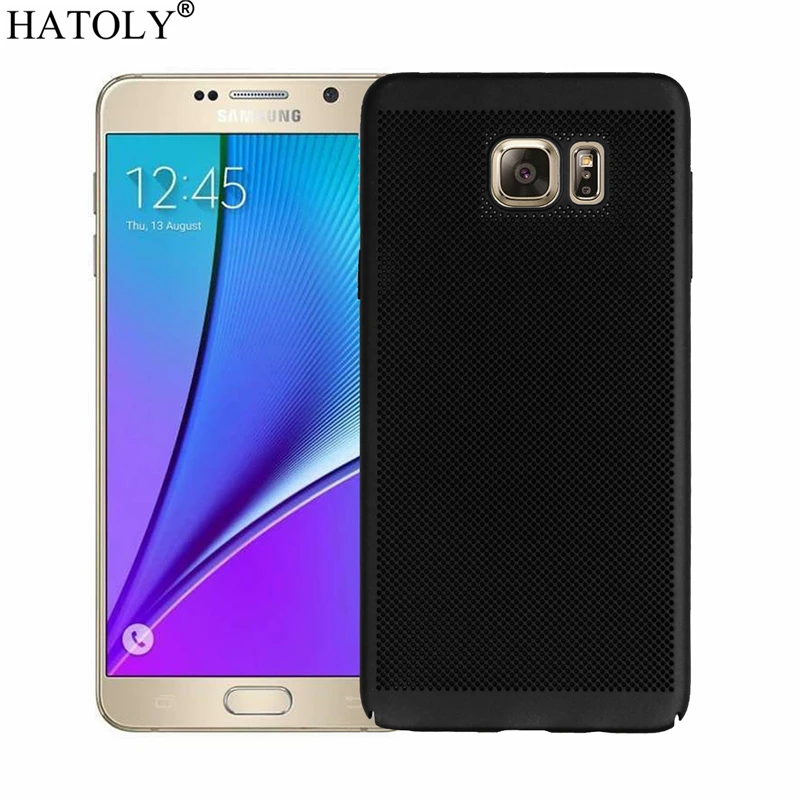 HATOLY Breathable Case for Samsung Galaxy Note 5 Heat dissipating Cases Cool Matte Plastic Hard PC Cover |