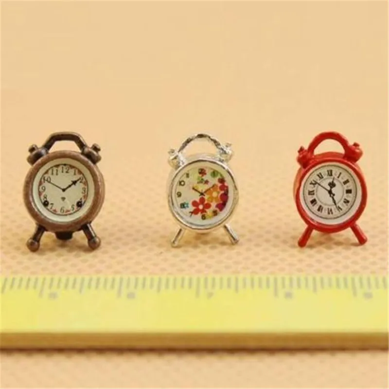 EatingBiting (R) 1:12 Кукольный миниатюрная мебель аксессуары Flora будильник