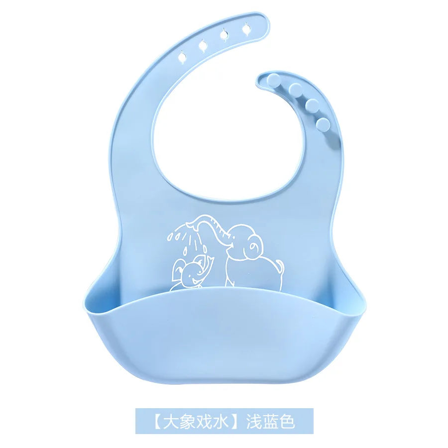 Детский силиконовый нагрудник с мультяшным принтом фартук детский летний