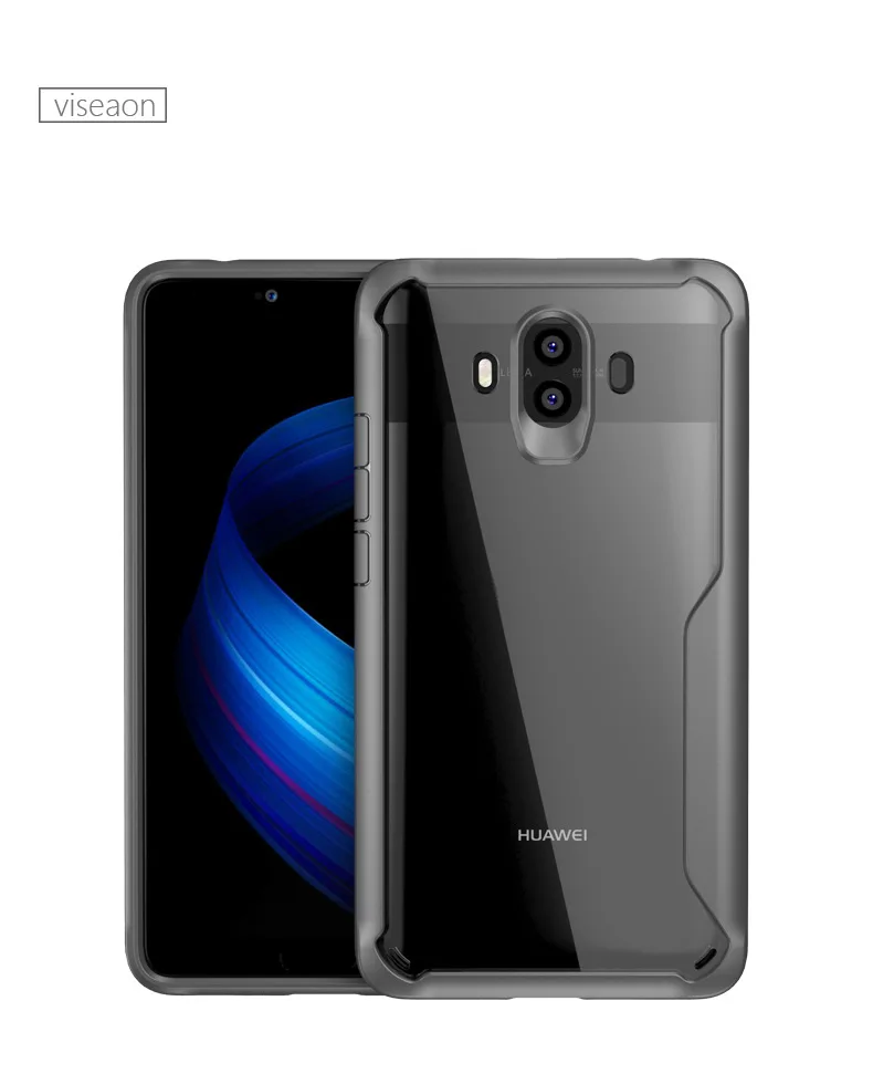 GY Прозрачный противоударный чехол для huawei P20 Коврики 10 20 Pro Lite Y6 Y9 Nova 2i 3 3i 3E P30 мягкий силиконовый армированная накладка на заднюю панель чехол - Цвет: GY