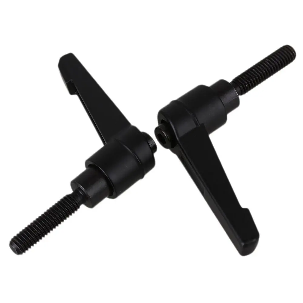Черная M6 Мужская резьба металлическая ручка регулируемая рычаг резьбы 50x25мм