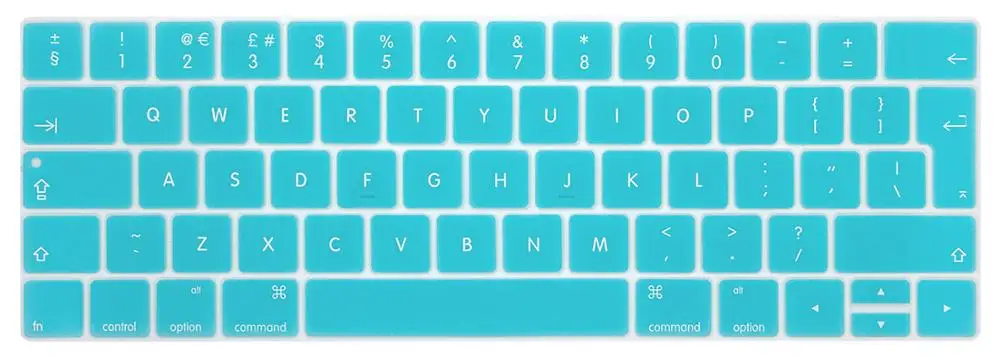 Новая силиконовая защитная пленка наклейки на клавиатуру для MacBook с сенсорной панелью 13 15 дюймов A1706 A1707 A1989 EU английская версия - Цвет: Синий
