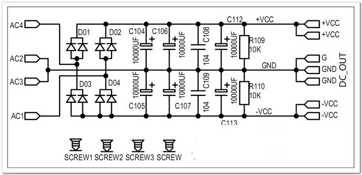 

NEW 6*10000uF/80V High Quality Power Supply Board For Amplifier Audio