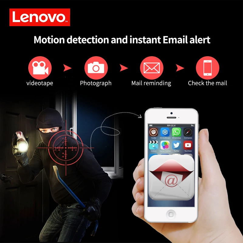 LENOVO 7CH массив HD беспроводная камера безопасности Система DVR комплект 960P WiFi