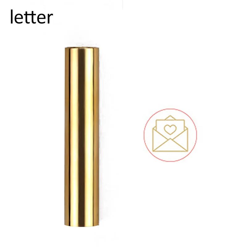 letter 1 шт., латунный винтажный декор для карт, для документов, уплотнительный штамп, Ретро стиль, 1,5 см, уплотнительная Восковая краска, цилиндрический конверт, уплотнительные штампы, почтовые подарки - Цвет: letter