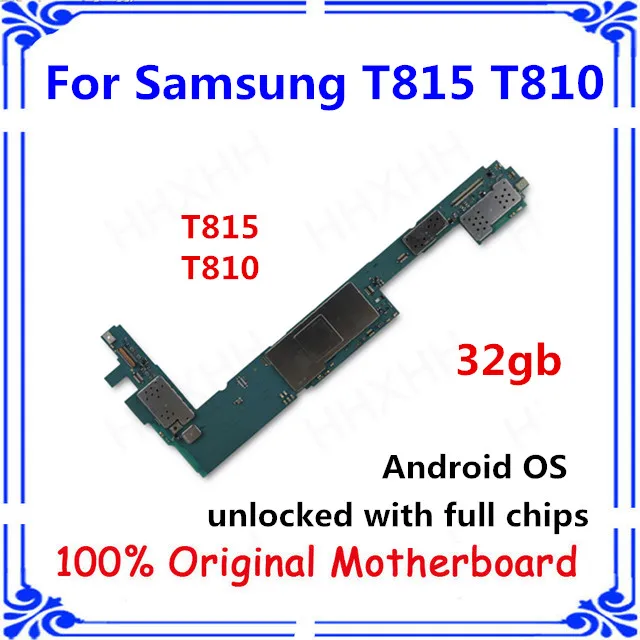Разблокирована MB для samsung Galaxy Tab S2 T815 T810 материнская плата 32 Гб T815 T810 заменена панель/плата с чипами ОС Android