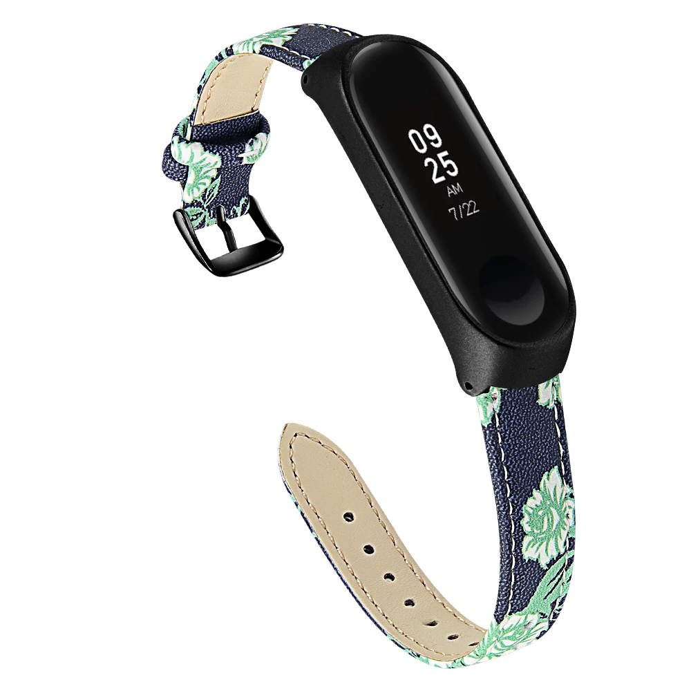 Joyozy Новые Кожаные Ремешки для наручных часов ремешок бизнес xiaomi mi band 3 ремешок кожаный браслет регулируемый Замена для xiao mi