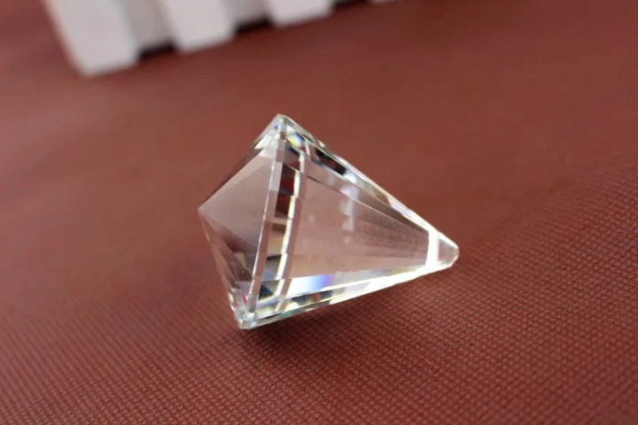 Бесплатная доставка 5 шт./лот 30 мм прозрачный хрустальный двухконусный шар для