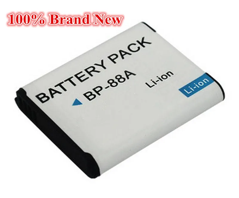 650 мАч 100% Новый Сменный аккумулятор камеры для Samsung BP88A + DC132 DV200 DV300 DV300F IA BP88A|camera battery
