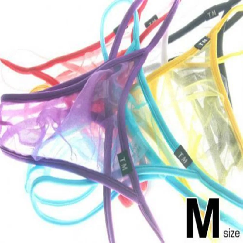 2016 new men's underwear Translucent gauze Men Jockstrap Sexy Fashion Thongs Tanga Hombre Gay Underwear Strings |