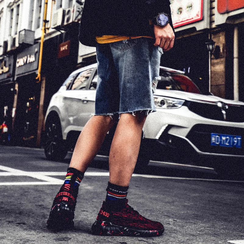 Мужские кроссовки Классические черные красные строительные 47 дюймов мужские