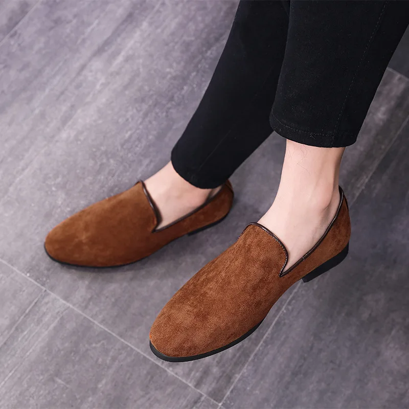 M-anxiu New Style Fashion Gold Velvet Leather Shoes Men Loafers Slip on Driving Male Boat Flats Moccasins | Обувь