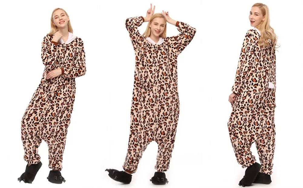 Унисекс пижамы с животными для взрослых Onesie Fire Dragon Bear ободок с ушками кошки, тигра коровы фланелевые Мультяшные милые теплые зимние пижамы для косплея