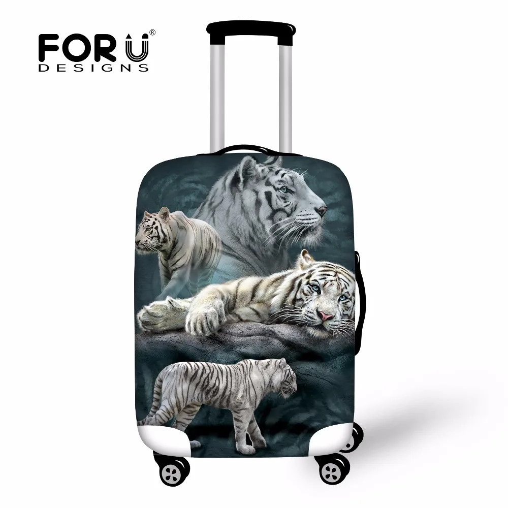 FORUDESIGNS 3D животное тигр Волк Дорожный чемодан защитные чехлы Пылезащитная крышка багажного отделения to18-30 дюймов Сумка Для Хранения Чехол