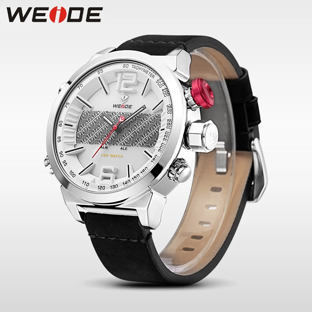 WEIDE Роскошные часы для мужчин спортивные светодиодные цифровой автоматический